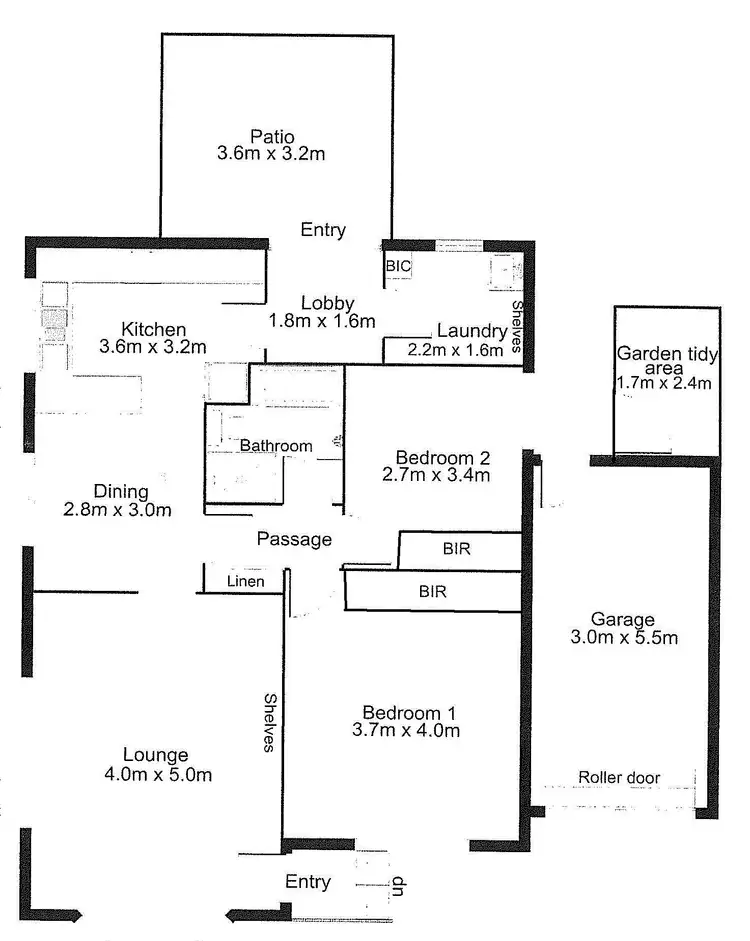 Floorplan of Homely unit listing, Unit 1/8 Adey Street, Victor Harbor SA 5211
