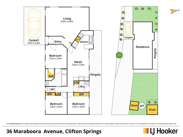 Floorplan of Homely house listing, 36 Maraboora Avenue, Clifton Springs VIC 3222