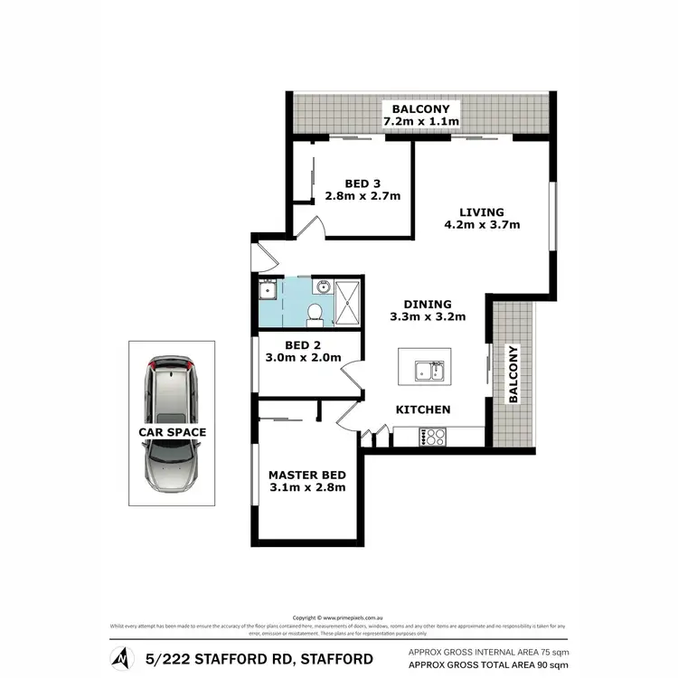Floorplan of Homely unit listing, 5/222 Stafford Road, Stafford QLD 4053