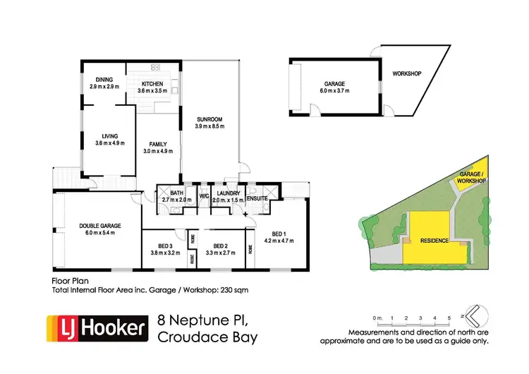 Floorplan of Homely house listing, 8 Neptune Place, Croudace Bay NSW 2280