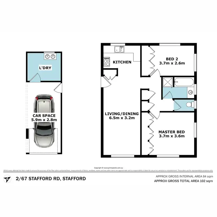 Floorplan of Homely block of units listing, 67 Stafford Road, Kedron QLD 4031