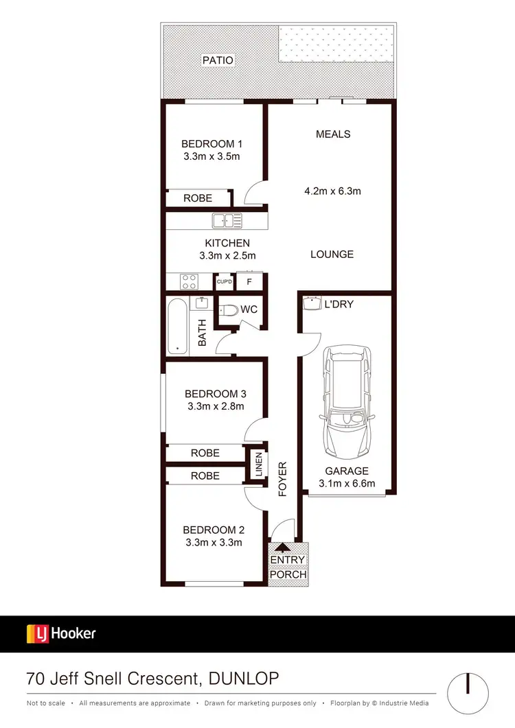 Floorplan of Homely house listing, 70 Jeff Snell Crescent, Dunlop ACT 2615