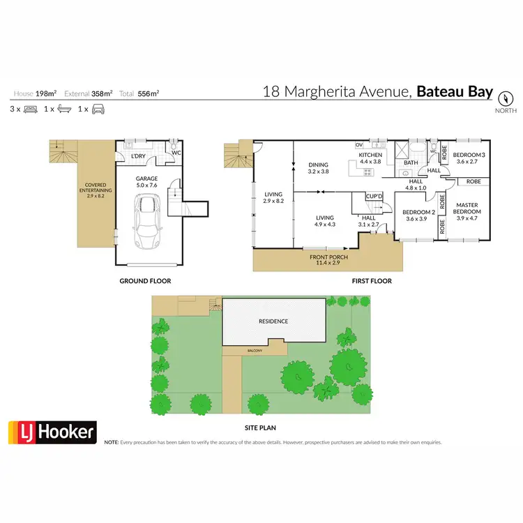Floorplan of Homely house listing, 18 Margherita Avenue, Bateau Bay NSW 2261