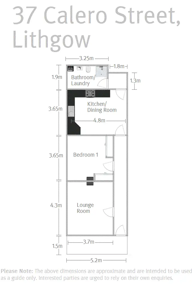 Floorplan of Homely house listing, 37 Calero Street, Lithgow NSW 2790