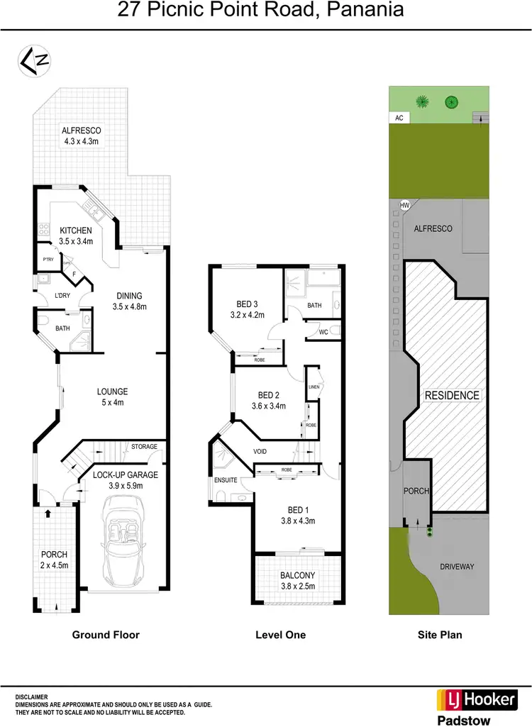 Floorplan of Homely semi-detached listing, 27 Picnic Point Road, Panania NSW 2213