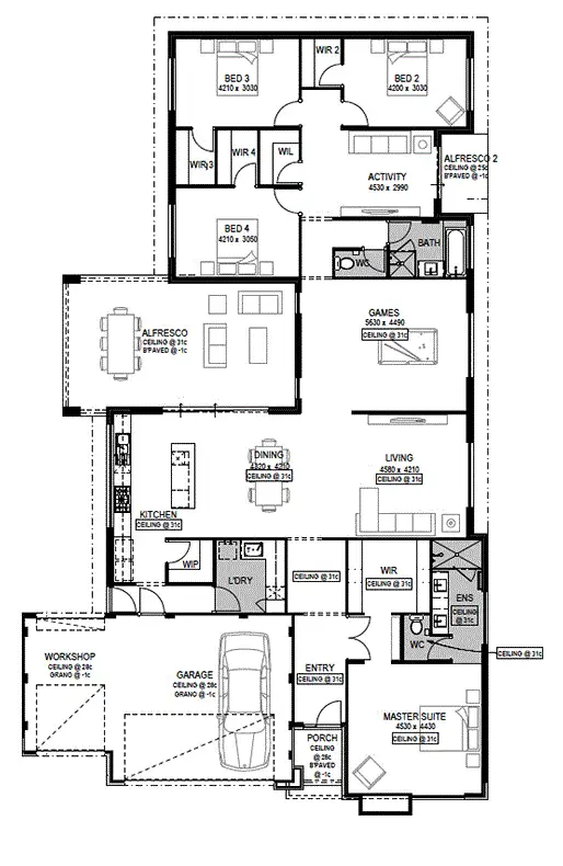 Floorplan of Homely house listing, 5 Mercury Pass, Australind WA 6233