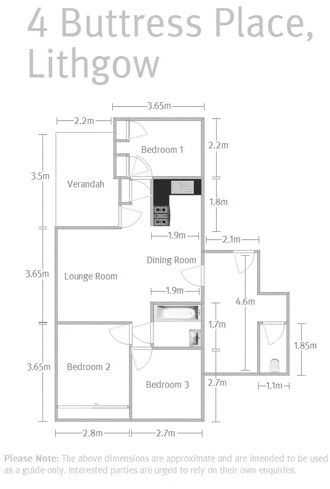 Floorplan of Homely house listing, 4 Buttress Place, Lithgow NSW 2790