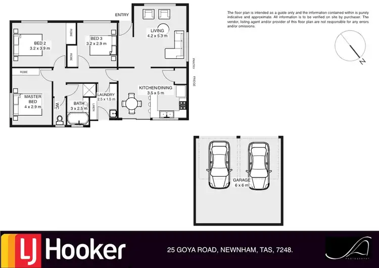 Floorplan of Homely house listing, 25 Goya Road, Newnham TAS 7248