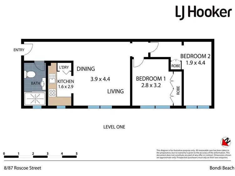 Floorplan of Homely apartment listing, 8/87 Roscoe Street, Bondi Beach NSW 2026