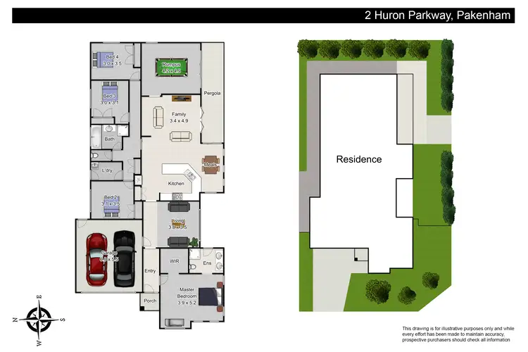Floorplan of Homely house listing, 2 Huron Parkway, Pakenham VIC 3810