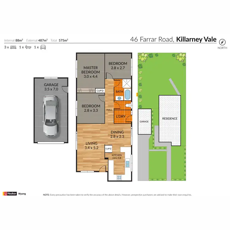 Floorplan of Homely house listing, 46 Farrar Road, Killarney Vale NSW 2261