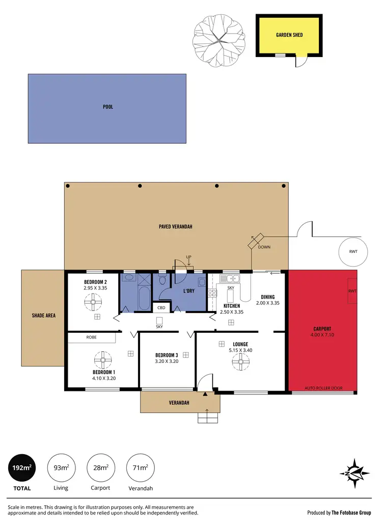 Floorplan of Homely house listing, 4 Adrian Street, Christie Downs SA 5164