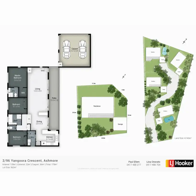 Floorplan of Homely townhouse listing, 2/96 Yangoora Crescent, Ashmore QLD 4214
