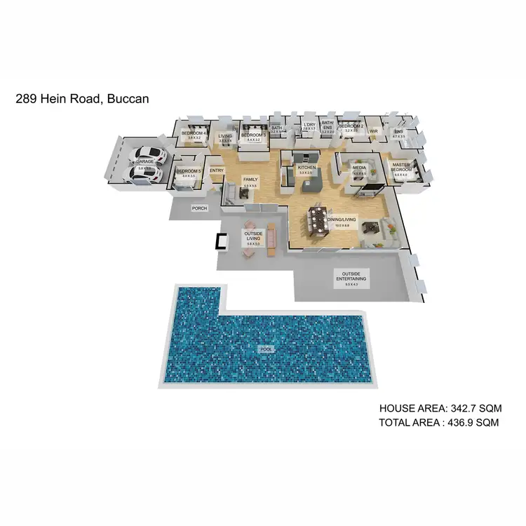 Floorplan of Homely house listing, 289 - 299 Hein Road, Buccan QLD 4207