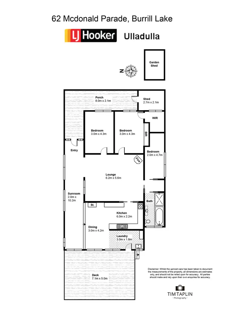 Floorplan of Homely house listing, 62 Mcdonald Parade, Burrill Lake NSW 2539