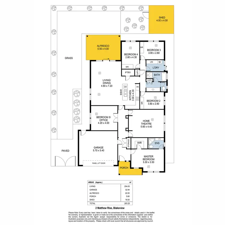 Floorplan of Homely house listing, 2 Matthew Rise, Blakeview SA 5114