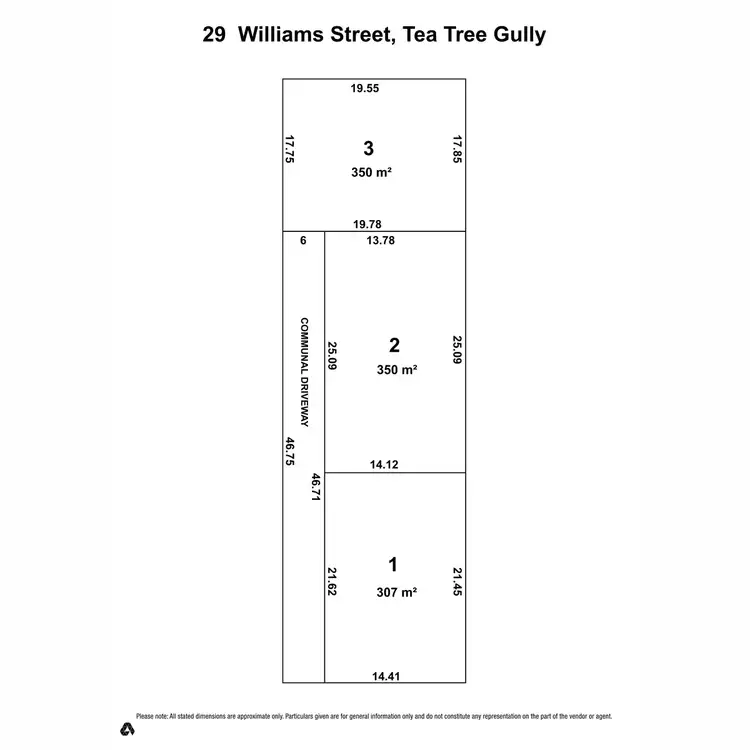 Floorplan of Homely land listing, Lot 1/29 William Street, Tea Tree Gully SA 5091
