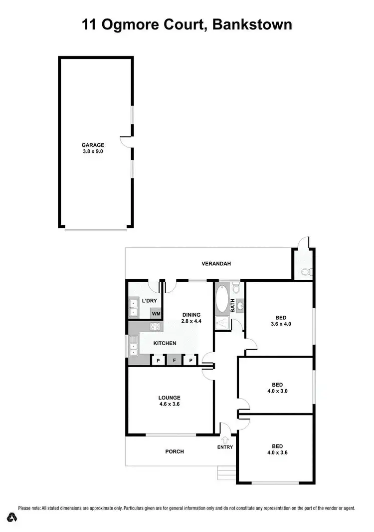 Floorplan of Homely house listing, 11 Ogmore Court, Bankstown NSW 2200