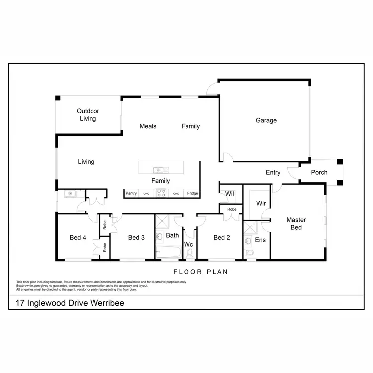 Floorplan of Homely house listing, 17 Inglewood Drive, Werribee VIC 3030
