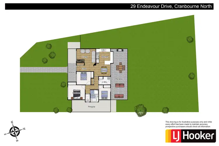 Floorplan of Homely house listing, 29 Endeavour Drive, Cranbourne North VIC 3977