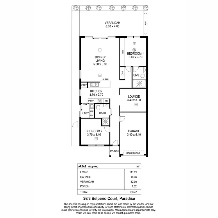 Floorplan of Homely house listing, 26/3 Belperio Court, Paradise SA 5075