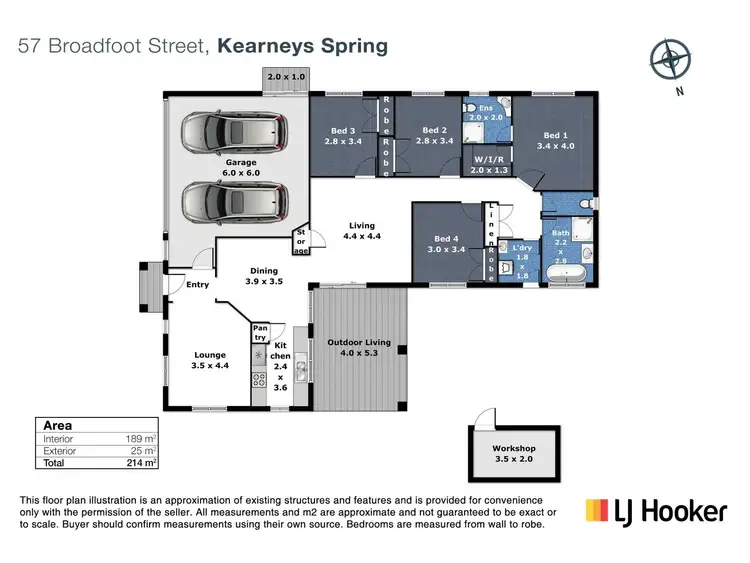 Floorplan of Homely house listing, 57 Broadfoot Street, Kearneys Spring QLD 4350