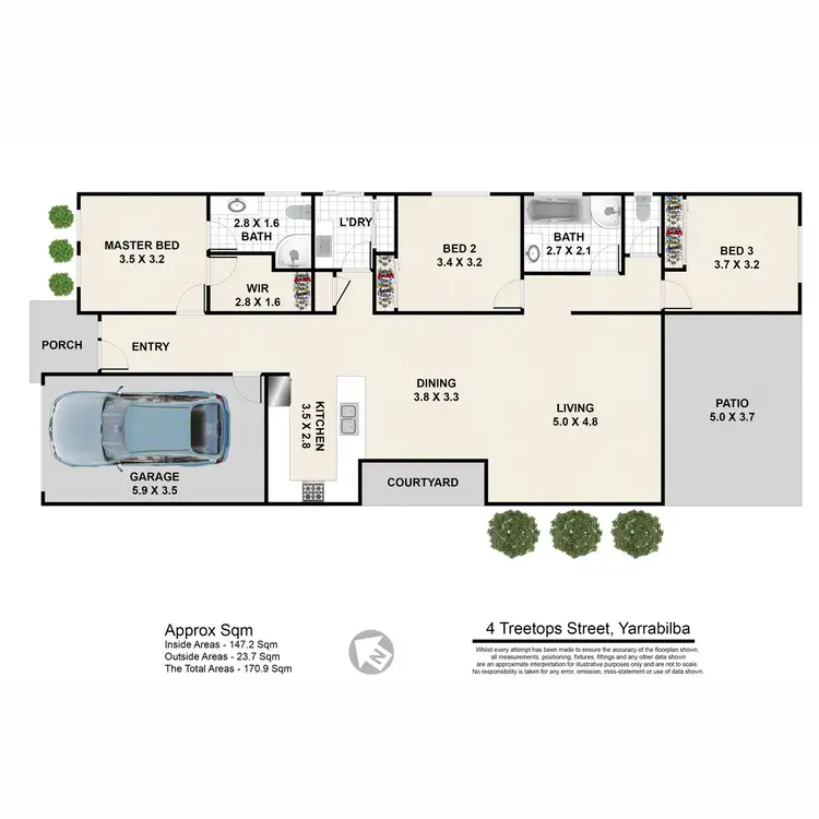 Floorplan of Homely house listing, 4 Treetops Street, Yarrabilba QLD 4207
