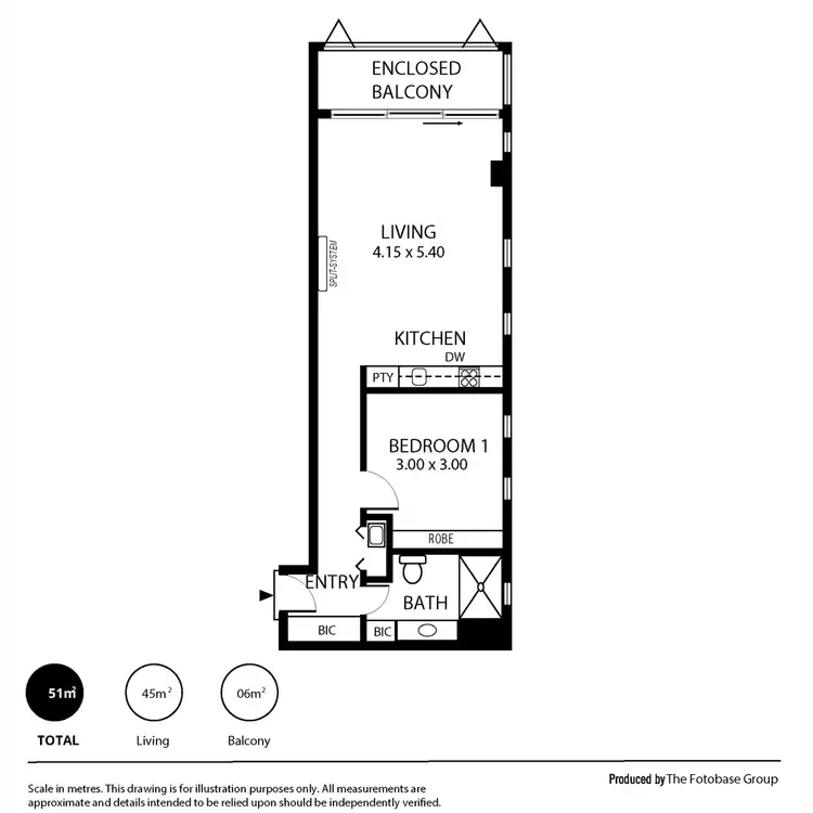 Floorplan of Homely unit listing, 1104/10 Balfours Way, Adelaide SA 5000