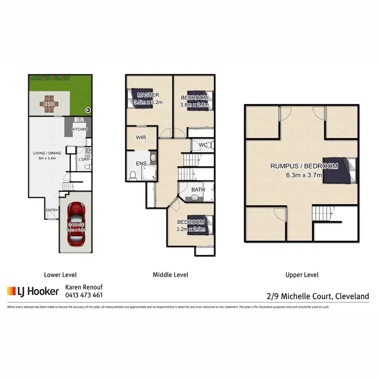 Floorplan of Homely unit listing, 2/9-10 Michelle Court, Cleveland QLD 4163