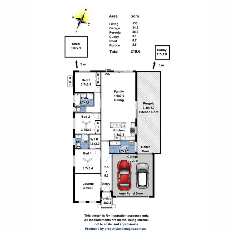 Floorplan of Homely house listing, 7 Doudney Avenue, Evanston Gardens SA 5116