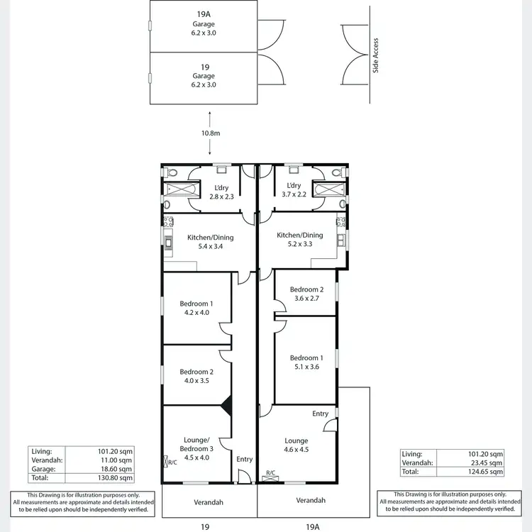 Floorplan of Homely other listing, 19 & 19A Marion Road, Torrensville SA 5031