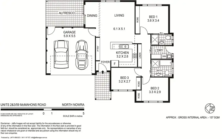 Floorplan of Homely townhouse listing, 1,2,3 & 4/59 McMahons Road, North Nowra NSW 2541