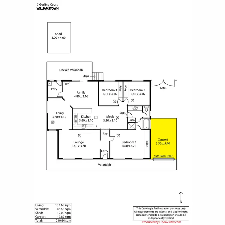 Floorplan of Homely house listing, 7 Gosling Court, Williamstown SA 5351