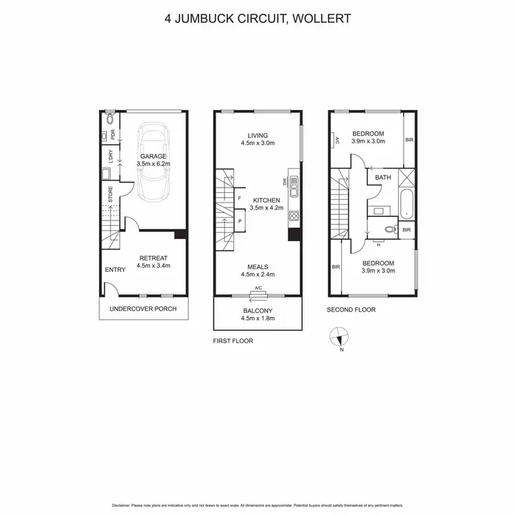Floorplan of Homely townhouse listing, 4 Jumbuck Circuit, Wollert VIC 3750
