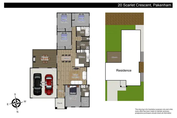 Floorplan of Homely house listing, 20 Scarlet Crescent, Pakenham VIC 3810