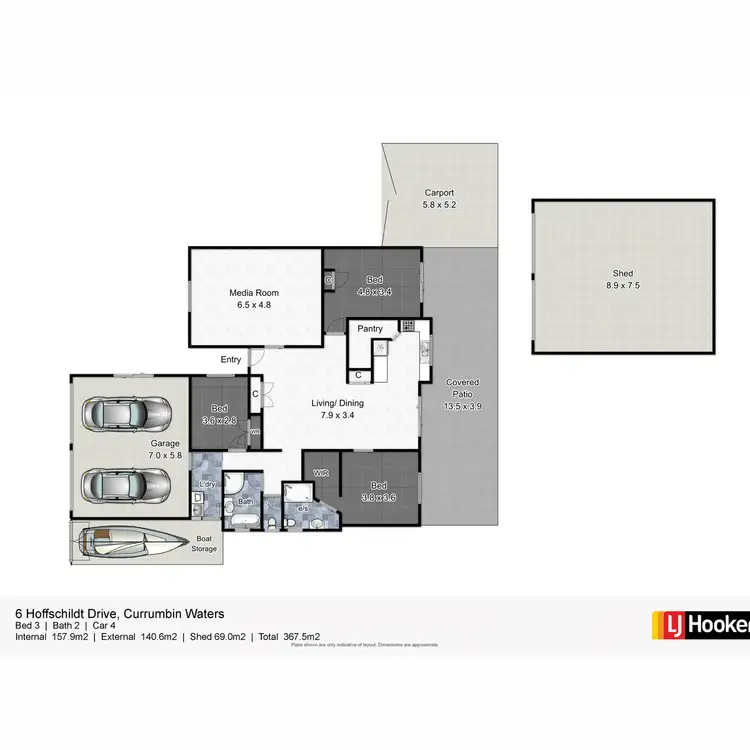 Floorplan of Homely house listing, 6 Hoffschildt Drive, Currumbin Waters QLD 4223