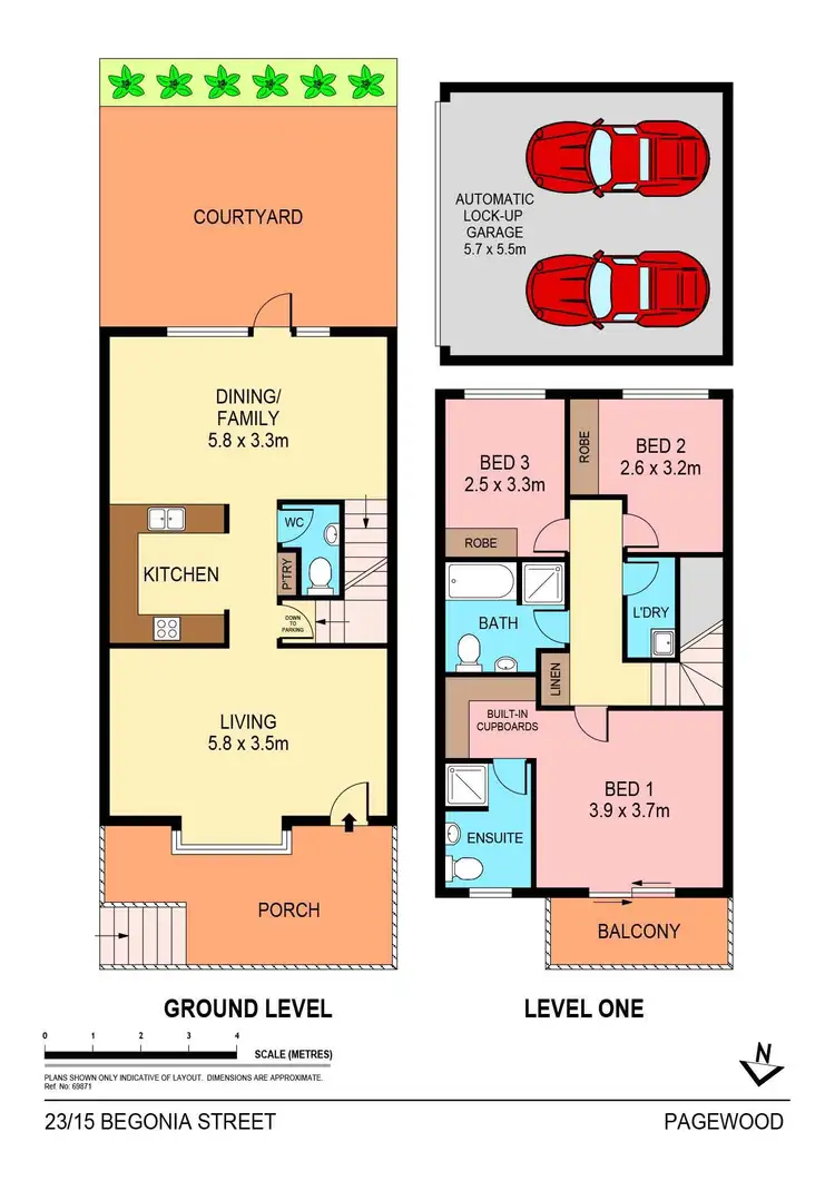 Floorplan of Homely townhouse listing, 23/15 Begonia Street, Pagewood NSW 2035