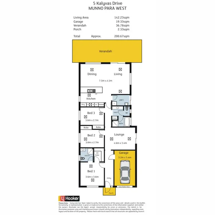 Floorplan of Homely house listing, 5 Kalyvas Drive, Munno Para West SA 5115