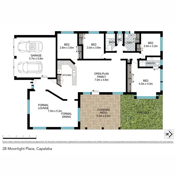 Floorplan of Homely house listing, 28 Moonlight Place, Capalaba QLD 4157