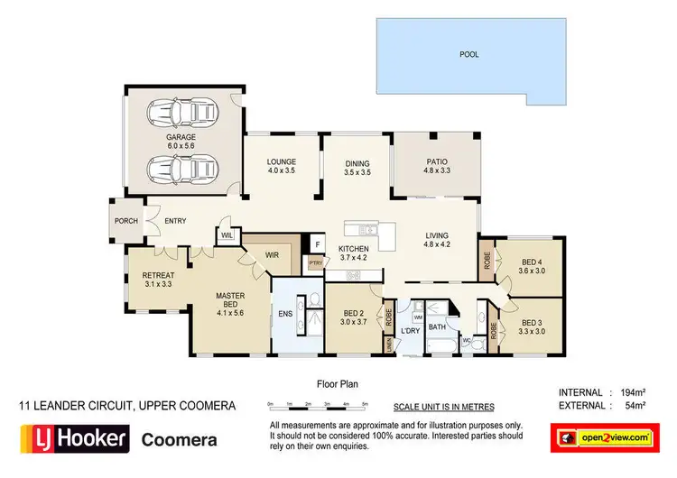 Floorplan of Homely house listing, 11 Leander Circuit, Oxenford QLD 4210