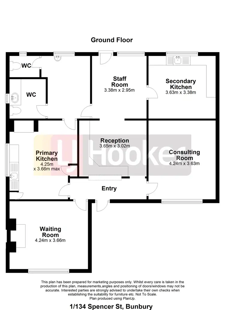 Floorplan of Homely house listing, 1/134 Spencer Street, South Bunbury WA 6230
