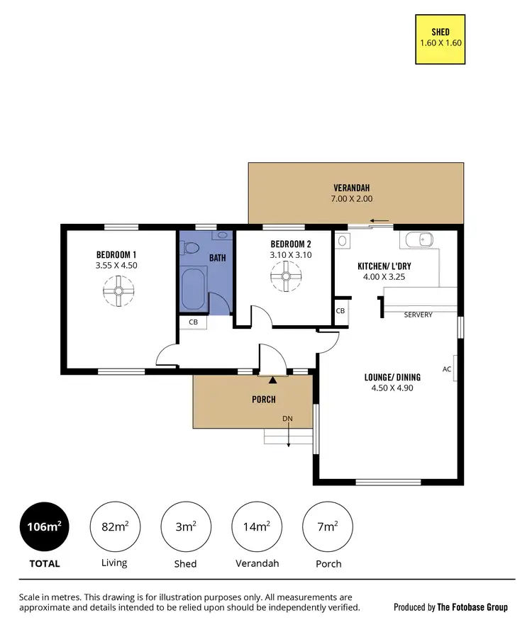 Floorplan of Homely house listing, 3 Ferris Street, Christies Beach SA 5165