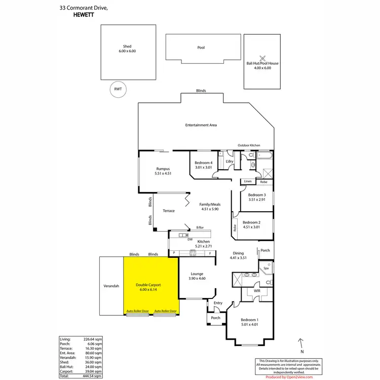 Floorplan of Homely house listing, 33 Cormorant Drive, Hewett SA 5118