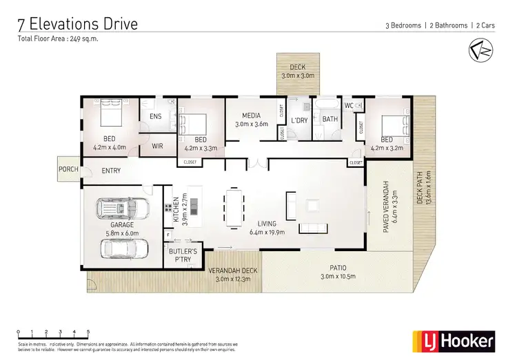 Floorplan of Homely house listing, 7 Elevation Drive, Skennars Head NSW 2478