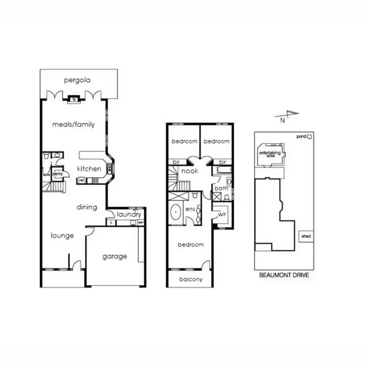 Floorplan of Homely house listing, 17 Beaumont Drive, Point Cook VIC 3030