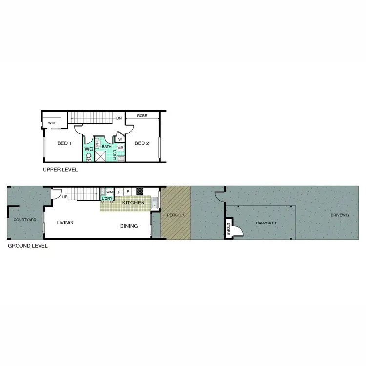 Floorplan of Homely townhouse listing, 50 Lansdown Crescent, Casey ACT 2913