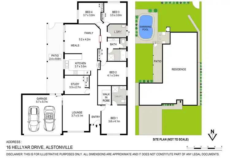 Floorplan of Homely house listing, 16 Hellyar Drive, Wollongbar NSW 2477