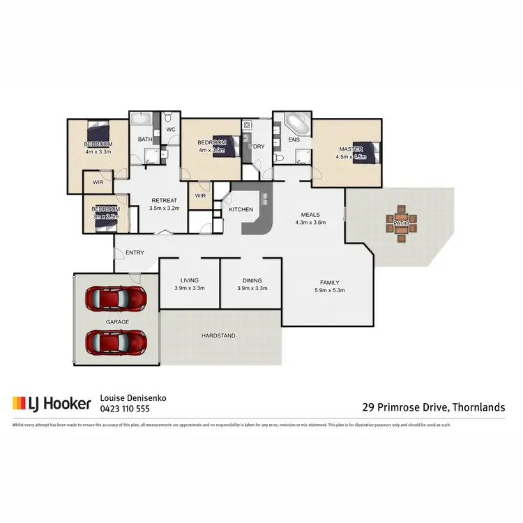 Floorplan of Homely house listing, 29 Primrose Drive, Thornlands QLD 4164