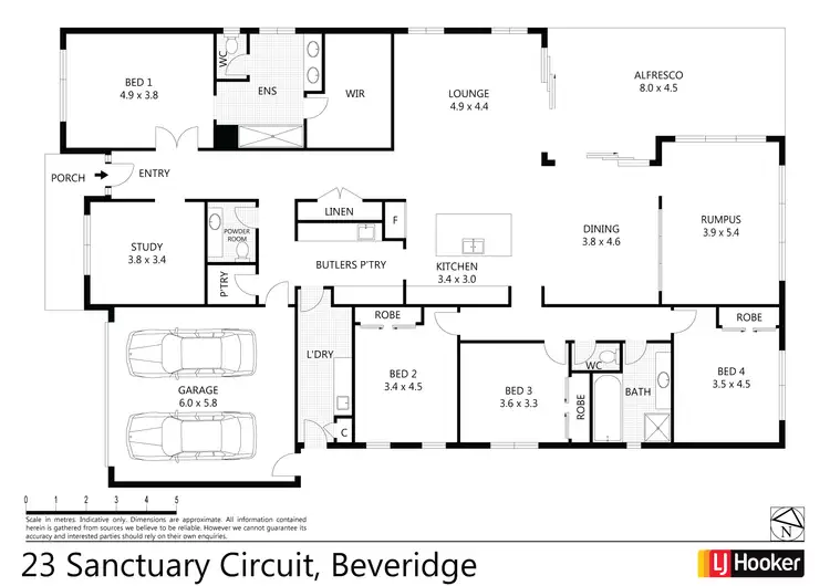 Floorplan of Homely house listing, 23 Sanctuary Circuit, Beveridge VIC 3753