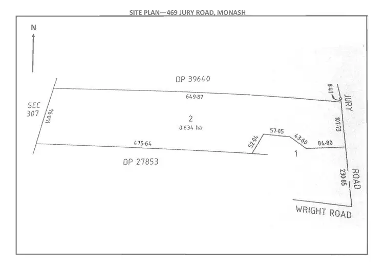 Floorplan of Homely house listing, 469 Jury Road, Monash SA 5342